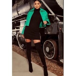 Vegan Suede over the knee boots- NEW